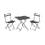 Set table & assises Arc en Ciel / Table 70x50cm + 2 chaises - Emu