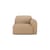 Divano modulabile Bulky tessuto beige / Modulo Bracciolo sinistro - Ethnicraft