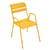 Fauteuil bridge empilable Monceau métal jaune / L 52 cm - Fermob