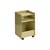 Servierwagen auf Rollen Folded Low metall grün / Aufgeklappt – H 61,5 cm - Muuto