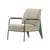Gepolsterter Sessel Fauteuil de Salon metall textil beige / Jean Prouvé 1939 - Vitra
