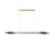ORG Horizontal Medium Pendant glass white / LED - L 160 cm / Glass - DCW éditions