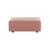Pouf d'extérieur Plastics OUTDOOR x Liberty tissu rouge / 88 x 88 x H 30 cm - Kartell