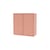 Wandablage Cover Cabinet holz rosa / B 69.6 x T 30 x H 69,6 cm - 2 Türen - MONTANA