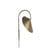 Arum Swivel Wall light with plug metal gold / H 47 cm - Adjustable - Ferm Living