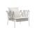 Fauteuil rembourré Inout 851 gris / Sangles élastiques - Coussins INCLUS - Gervasoni