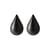 Set de 2 patères Dropit Small bois / H 7,7 cm - Normann Copenhagen