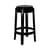 Charles Ghost Stackable bar stool plastic material black H 65 cm - Plastic - Kartell