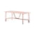 Table rectangulaire Salo métal orange / 203 x 90 cm - Unopiu