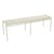Bank Luxembourg metall grau 3/4-Sitzer / L 145 cm - Aluminium - Fermob