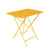 Bistro Foldable table metal yellow / 77 x 57 cm - 4 people / Parasol hole - Fermob
