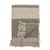 Plaid  tissu vert beige / 160 x 130 cm - Coton recyclé - Bloomingville