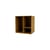 Rangement mural Montana Mini 1002 bois marron / 3 compartiments - 35 x 35 x P 25 cm - MONTANA