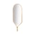 Specchio murale Racquet legno naturale / Rovere - L 50 x H 140 cm - Bolia