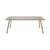Table rectangulaire Luxembourg métal beige / 207 x 100 cm - 8 à 10 personnes - Fermob