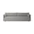 Canapé droit Offset tissu gris / 3 places - L 228 cm - Audo Copenhagen