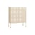 Credenza alta Perforated Cabinet Medium metallo bianco / L 89 x H 106,5 cm - Hay