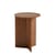 Slit Wood End table natural wood / Top - Ø 35 X H 47 cm / Wood - Hay
