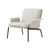 Fauteuil rembourré Muno LN19 tissu blanc - &tradition