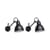 Promo-Pack  metall schwarz / Set 2 Wandleuchten Bad-Wandlampe N°104 Bath - DCW éditions
