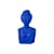 Scultura Magna Graecia - Bust Poppea ceramica blu / H 45 cm / Terracotta - Seletti