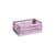 Korb Colour Crate plastikmaterial rosa Small / 17 x 26,5 cm - Recycelt - Hay
