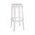 Tabouret haut empilable Charles Ghost plastique transparent / H 75 cm - Kartell