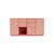 Anrichte Couple holz rosa / B 139.2 x T 38 x H 72,6 cm - MONTANA