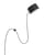Applique avec prise Post métal noir / LED - Spot aimanté orientable - Muuto