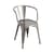 Poltrona impilabile A56 Indoor metallo argento / Acciaio - Per interni / Ripubblicato nel 1956 - Tolix