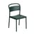 Sedia impilabile Linear metallo verde / Acciaio - Muuto