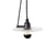 Sospensione Luna Small metallo ceramica bianco / Orientabile - Ø 18 cm / Porcellana & acciaio - Serax