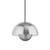 Suspension FlowerPot VP1 argent métal / Ø 23 cm - By Verner Panton, 1968 - &tradition