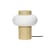 Camp Table lamp glass beige - HÜBSCH