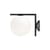 Wandleuchte IC W1 metall glas weiß schwarz / Ø 20 cm - Flos