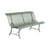 Bank mit Rückenlehne Louisiane metall grün / L 150 cm - Metall - Fermob