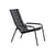 Fauteuil lounge ReCLIPS plastique noir / Accoudoirs métal - Plastique recyclé - Houe