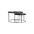 Tables gigognes  bois noir / Ø 62 x H 38 cm + Ø 49 x H 31 cm - Ethnicraft