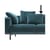 Accessoire  tissu bleu / Coussin pour canapé Largo -  Velours - 48 x 35 cm - Kartell