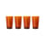 Bicchiere 70s glassware vetro arancione / Set di 4 - 43 cl - HK LIVING