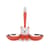 Gamelle Tigrito métal plastique orange / pour chat - Alessi