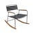 Rocking chair Surprising métal noir / teck - Fermob