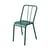 Sedia impilabile T37 Tressée metallo verde / Riedizione 1937 - Sedile in tessuto - Tolix