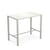 Table haute Nova métal blanc / 120 x 70 cm x H 105 cm - Emu