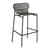 Tabouret de bar Week-End métal vert / Aluminium - H 80 cm - Petite Friture
