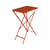 Tavolo pieghevole Bistro metallo arancione / 57 x 37 cm - Acciaio / 2 persone - Fermob