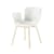 Fauteuil Juli Plastic plastique blanc / 4 pieds bois - Cappellini