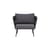 Fauteuil rembourré Pavone / Corde polyester tissée main - Bloomingville