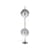 Lampadaire 2093-150 métal blanc / 2 fleurs - Olivier Mourgue, 1967 - DISDEROT