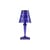 Lampe extérieur sans fil rechargeable Battery LED plastique bleu / H 22 cm - USB - Kartell